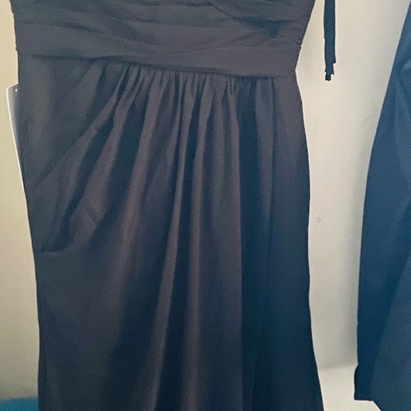 Custom made black Azazie bridesmaid dress. - Picture 9 of 10